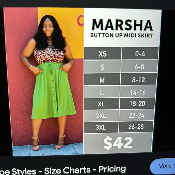 LuLaRoe Chocolate Brown Marsha Midi Skirt - Picture 11 of 11